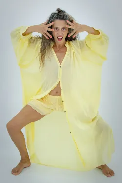 Victoria Camisole - Oversized Voile Cotton Shirt | LuckStar Ibiza
