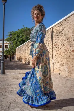 Lola Long Wrap Soft - Vestido cruzado súper suave | LuckStar Ibiza